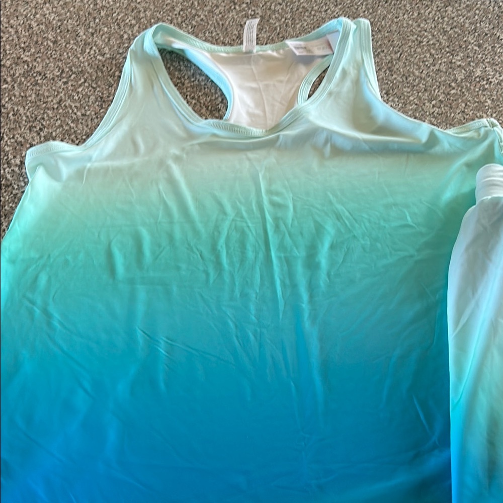 Livi Active Green and Blue Athletic Shorts